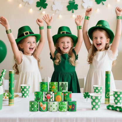 Childom_36_Pcs_St._Patrick's_Day_Slap_Bracelet,St_Patricks_Day_Favors,St_Patricks_Day_Decorations_Gifts_Bracelet_Decorations,Bracelets_Bulk_for_Home_School_Classroom_Prizes_Anniversary_Holiday_Outdoor