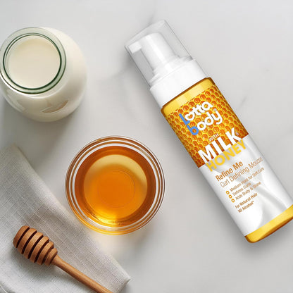 Lottabody_Refine_Me_Curl_Defining_Mousse_with_Milk_&_Honey,_Lightweight,_Moisture-Rich_Frizz-Control_Styling_Mousse_for_Softly_Defined_Natural_Curly_&_Coily_Hair,_7_oz