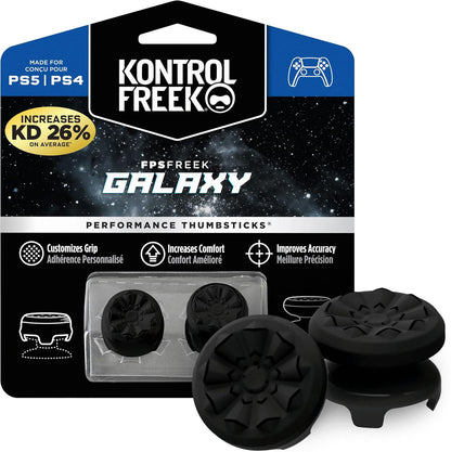 KontrolFreek_FPS_Freek_Galaxy_Black_for_PlayStation_4_(PS4)_and_PlayStation_5_(PS5)_|_Performance_Thumbsticks_|_1_High-Rise,_1_Mid-Rise_|_Black_(Limited_Edition)