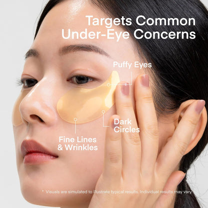 TEREZ_&_HONOR_24K_Gold_Retinol_Under_Eye_Patches_-_60_Korean_Hydrogel_Eye_Masks_with_Collagen_Peptide_for_Wrinkles,_Dark_Circles,_Puffy_Eyes,_Radiance_&_Firming_-_Self_Care,_Gifts_for_Women_and_Men