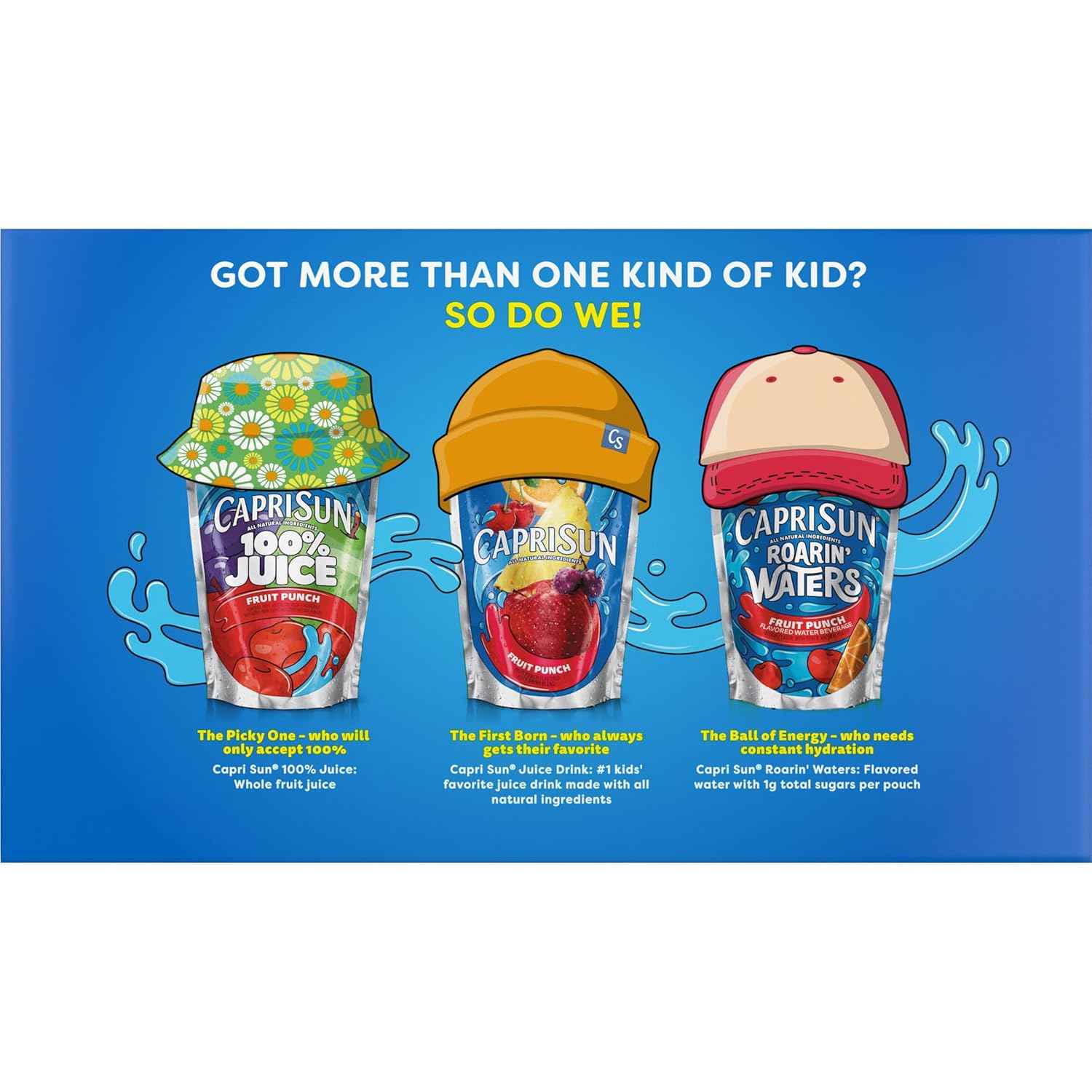Capri Sun Flavored with Other Natural Flavor Juice Drink Blend, for School Lunches and On-the-Go Hydration, Lemonade, All Natural Ingredients