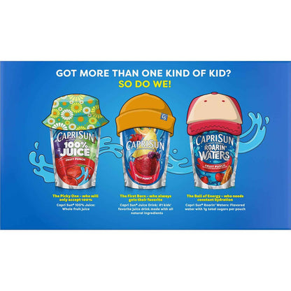 Capri Sun Flavored with Other Natural Flavor Juice Drink Blend, for School Lunches and On-the-Go Hydration, Lemonade, All Natural Ingredients