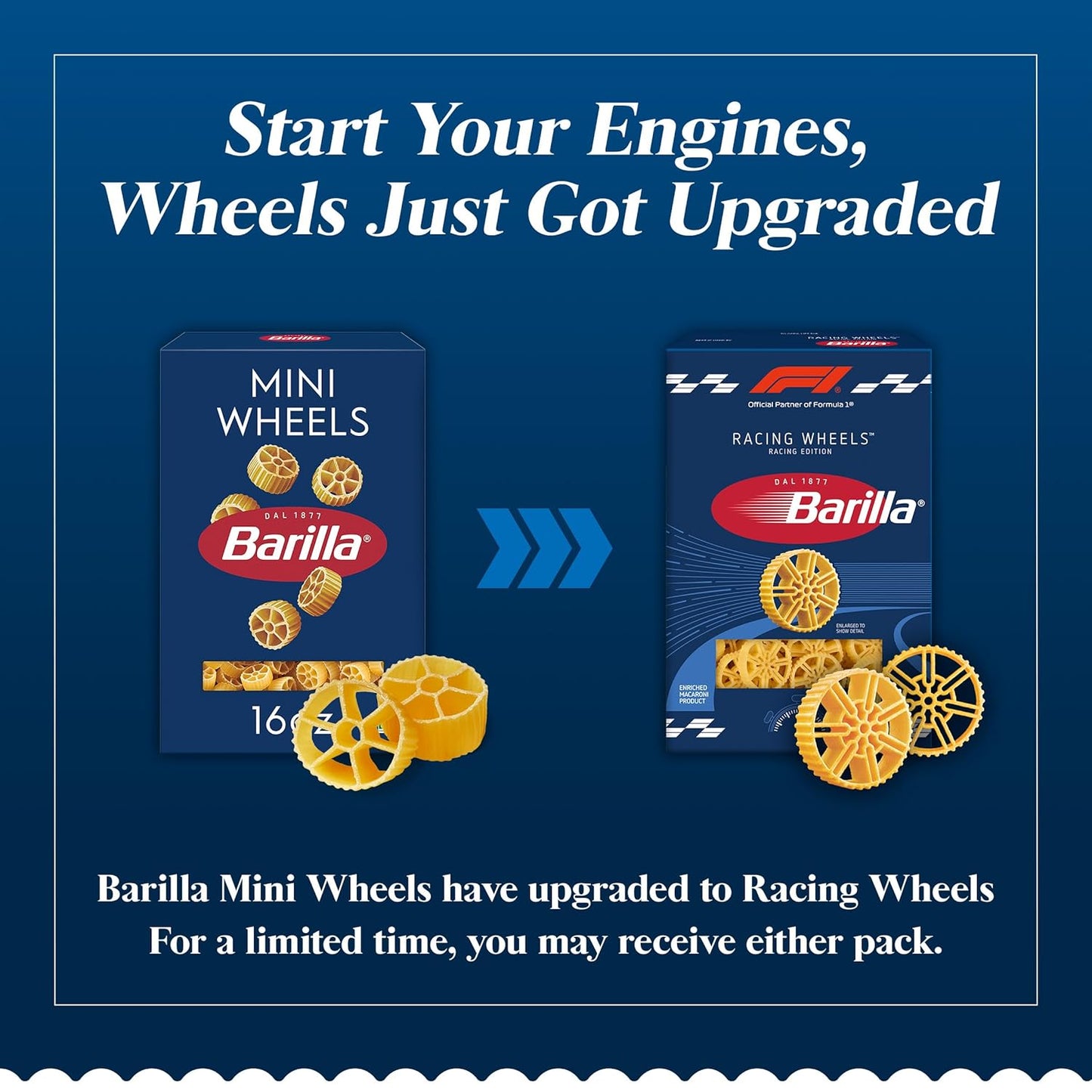 Barilla_Racing_Wheels_Pasta,_16_oz._Box,_Racing_Edition_Non-GMO_Pasta,_Made_with_Durum_Wheat_Semolina,_Kosher_Certified