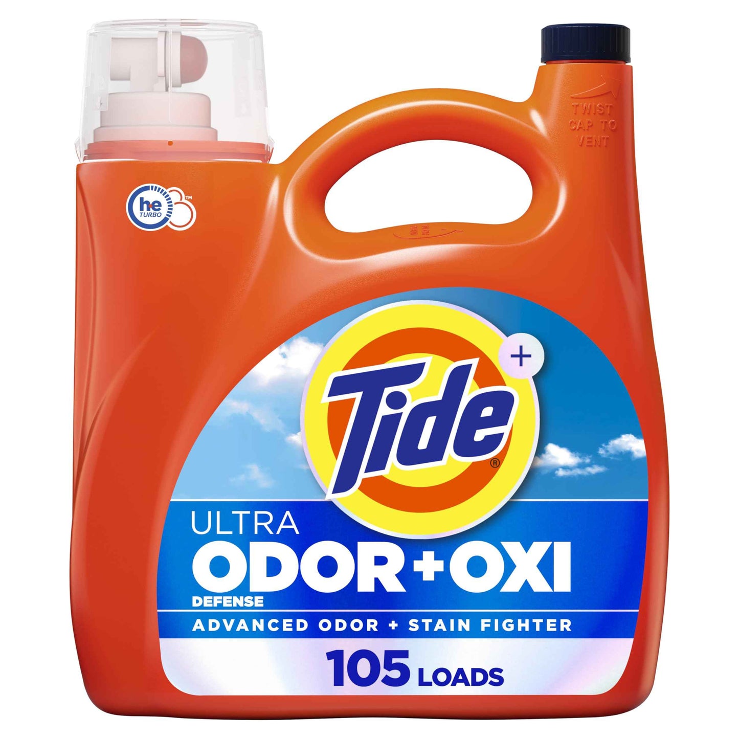 Tide Ultra Odor Defense Plus Oxi Liquid Laundry Detergent, Advanced Odor and Stain Fighting Laundry Detergent Liquid