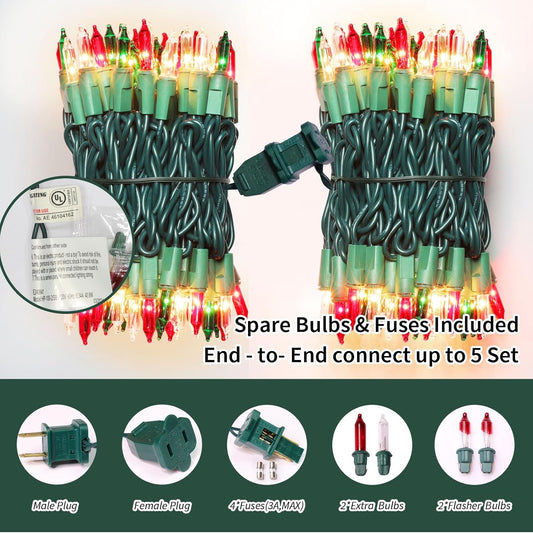 LAMPHOME_Super-Bright_Extendable_Christmas_Lights_Decoration_100Lights_19.6ft_UL_Certified_Mini_Bulb_String_Lights_for_Outdoor_Christmas_Tree_Garden_Patio_Wedding_Decor