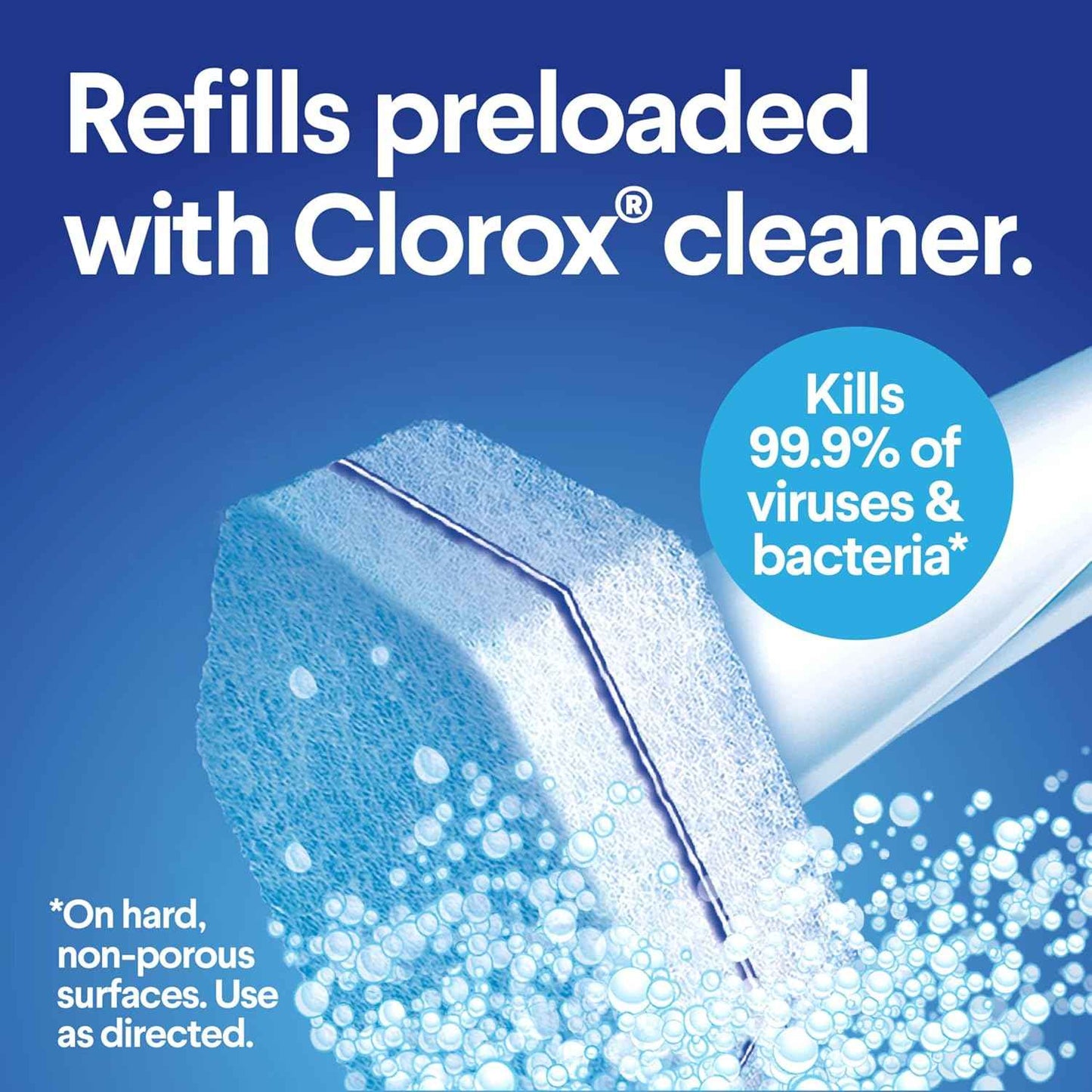 Clorox ToiletWand Disinfecting Refills, Disposable Wand Heads, 30 Count