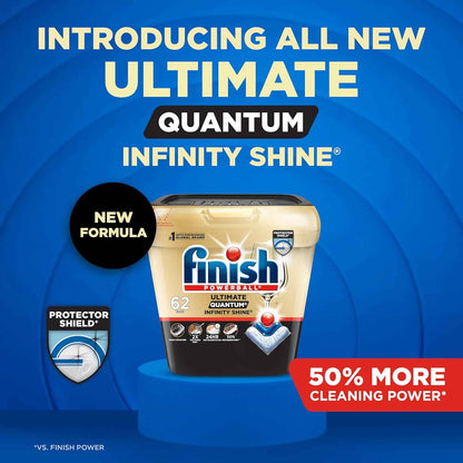 Finish Ultimate Quantum Dishwasher Pods, New & Improved Formula, Dishwasher Detergent Dish Soap, Removes Burnt-On & Dried-On Stain, Fresh Scent