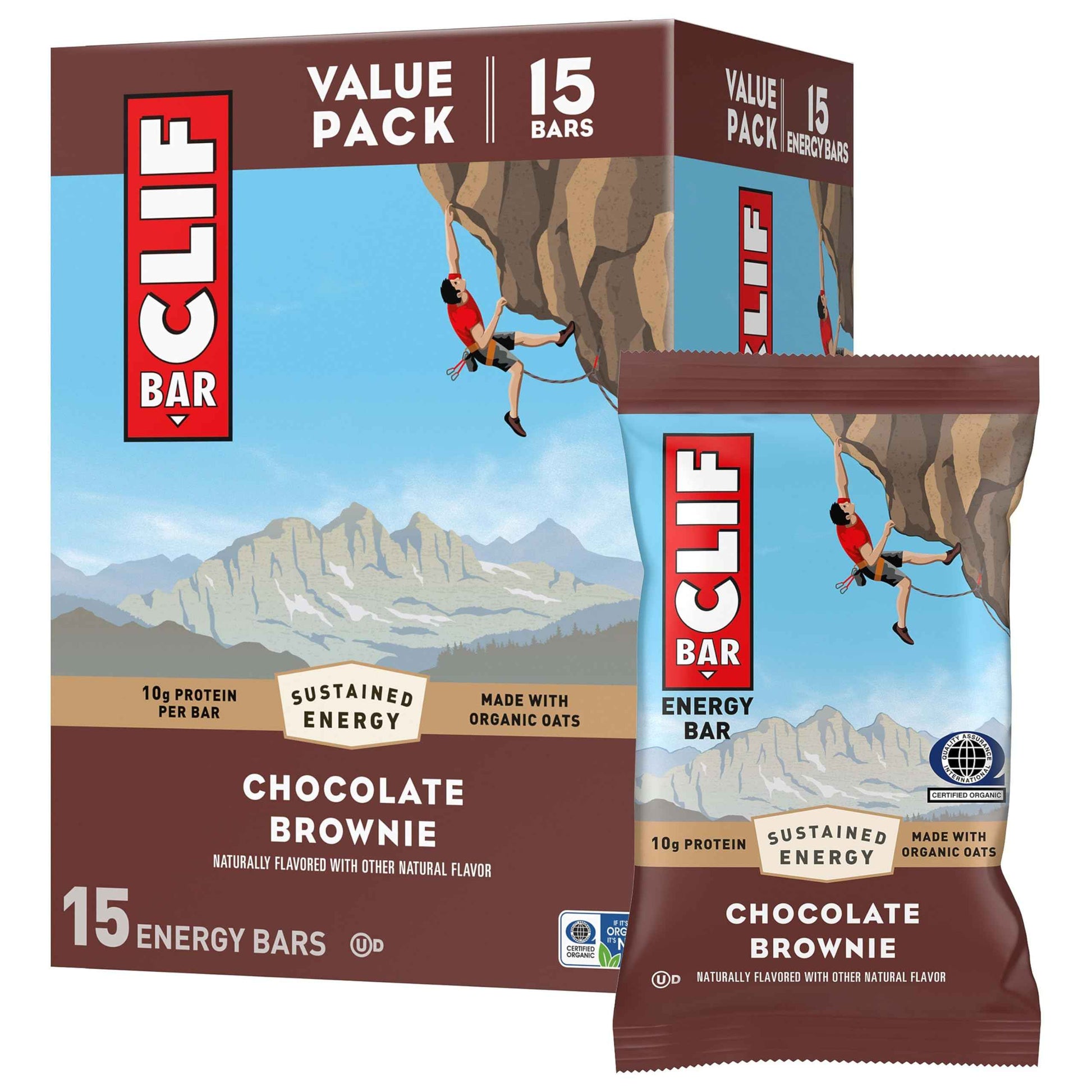 CLIF BAR - Energy Protein Bars - Made with Organic Oats - Energy Bars - Non-GMO