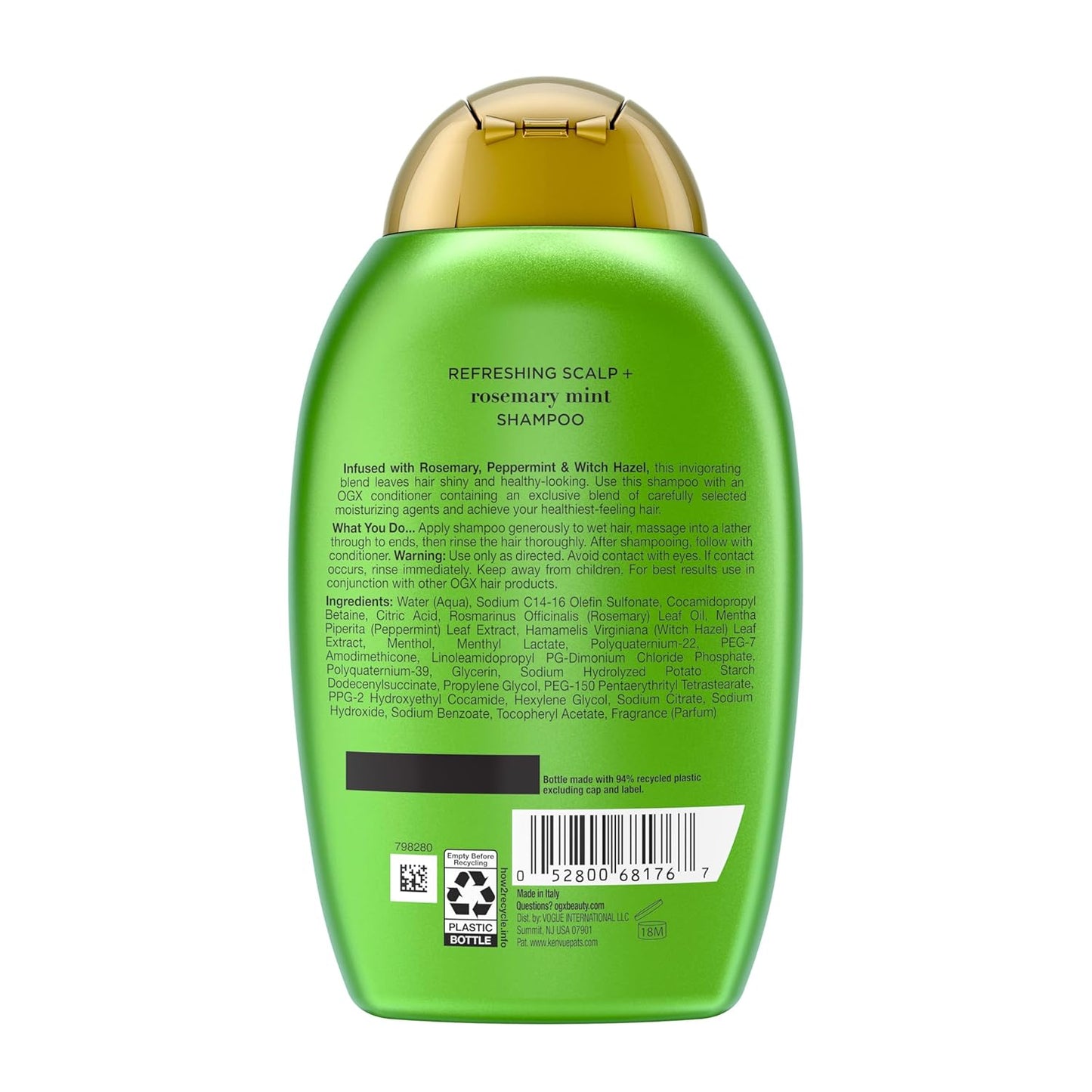 OGX_Extra_Strength_Refreshing_Scalp_+_Rosemary_Mint_Shampoo,_Clarifying_Shampoo_for_Oily_Hair_Visibly_Helps_Remove_Oil_&_Residue_to_Clear_Away_Buildup,_Sulfate-Free_Surfactants,_13_fl._oz
