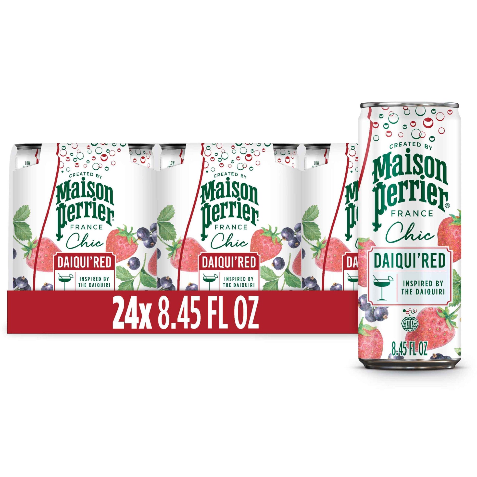 Maison Perrier Chic Sparkling Beverage, Low Calorie, Mocktails, 12-Pack
