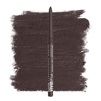 NYX PROFESSIONAL MAKEUP Vivid Rich Mechanical Eye Pencil, Vivid Rich Mechanical, Creamy Retractable Eyeliner - Brown Eyeliner