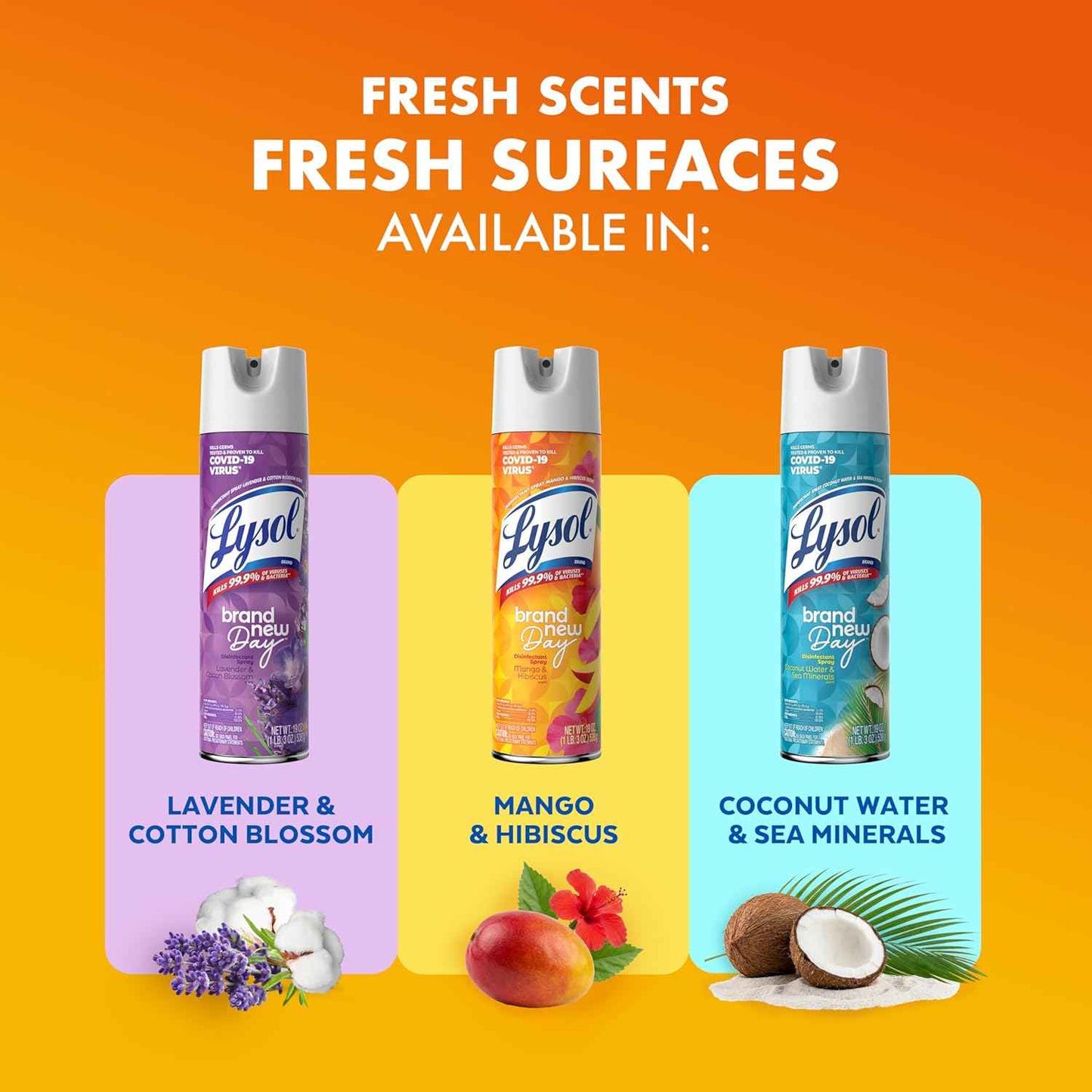 Lysol Disinfectant Spray, Sanitizing and Antibacterial Spray, For Disinfecting and Deodorizing