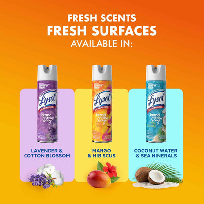 Lysol Disinfectant Spray, Sanitizing and Antibacterial Spray, For Disinfecting and Deodorizing