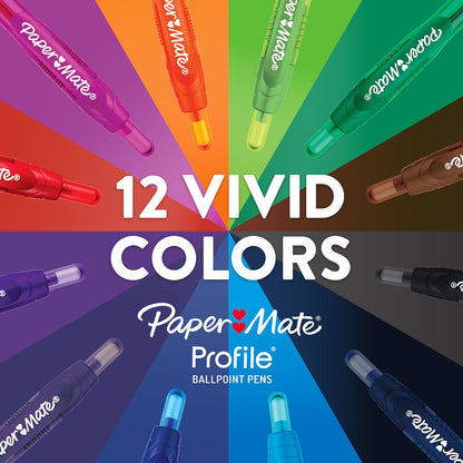 Paper_Mate_Profile_Retractable_Ballpoint_Pens,_Bold_Point_(1.4mm),_Black,_12_Count