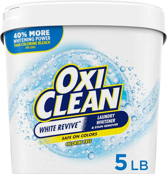 OxiClean White Revive Laundry Whitener and Stain Remover Powder, Alternative to Bleach for Laundry