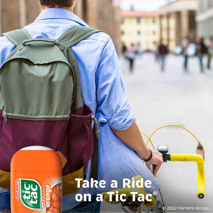 Tic Tac Orange, On-the-Go Pocket-Sized Mints, 200 pieces, 4 Bottle Packs, 3.4 oz Each
