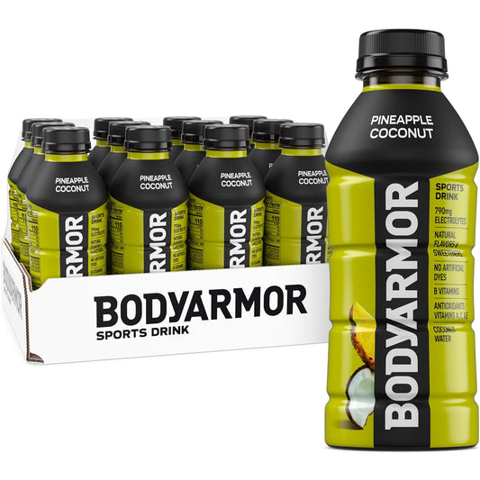 BODYARMOR_Sports_Drink_Sports_Beverage,_Pineapple_Coconut,_Coconut_Water_Hydration,_Natural_Flavors_With_Vitamins,_Potassium-Packed_Electrolytes,_Perfect_For_Athletes,_16_Fl_Oz_(Pack_of_12)