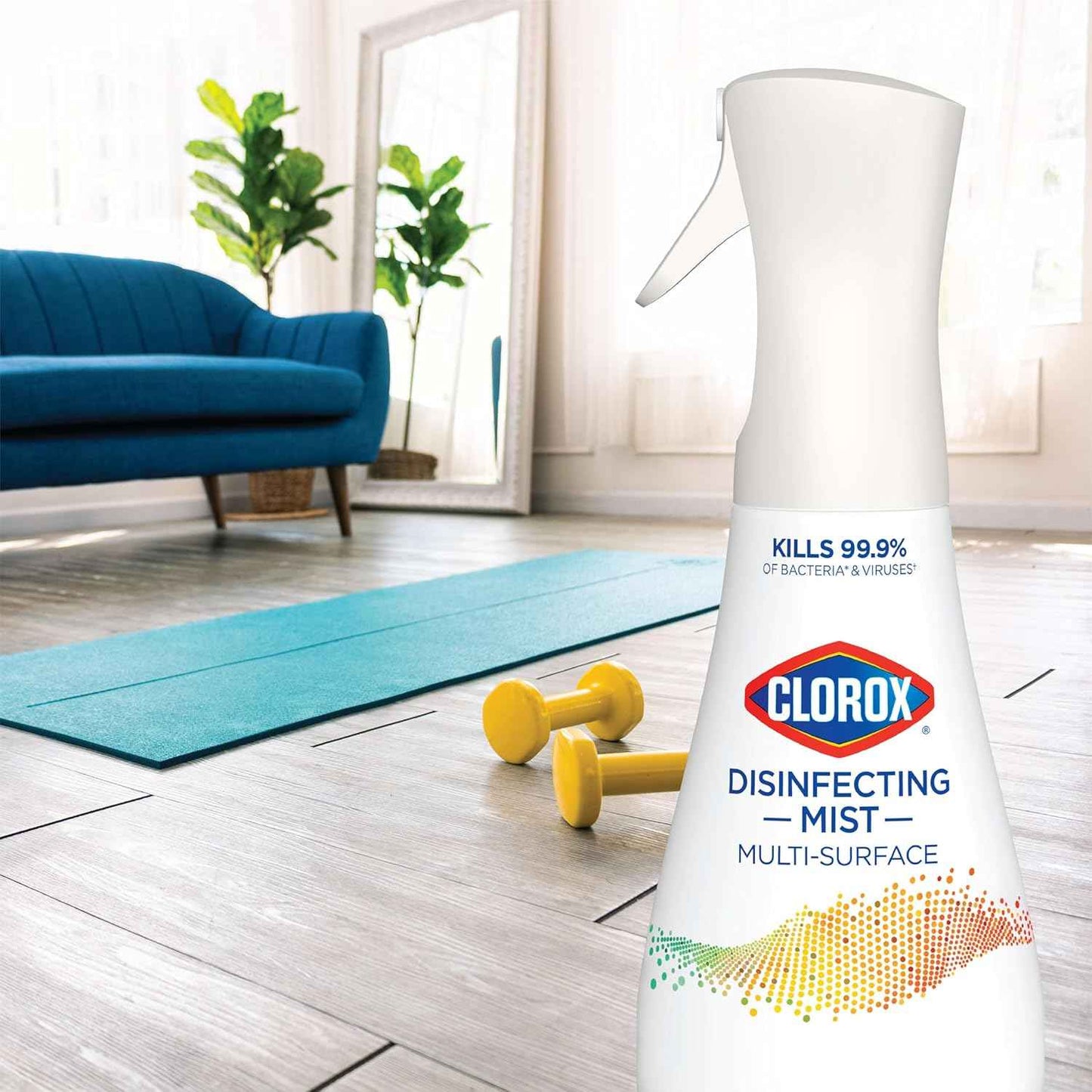 Clorox Disinfecting Mist, Lemon and Orange Blossom, 1 Spray and 1 Refill