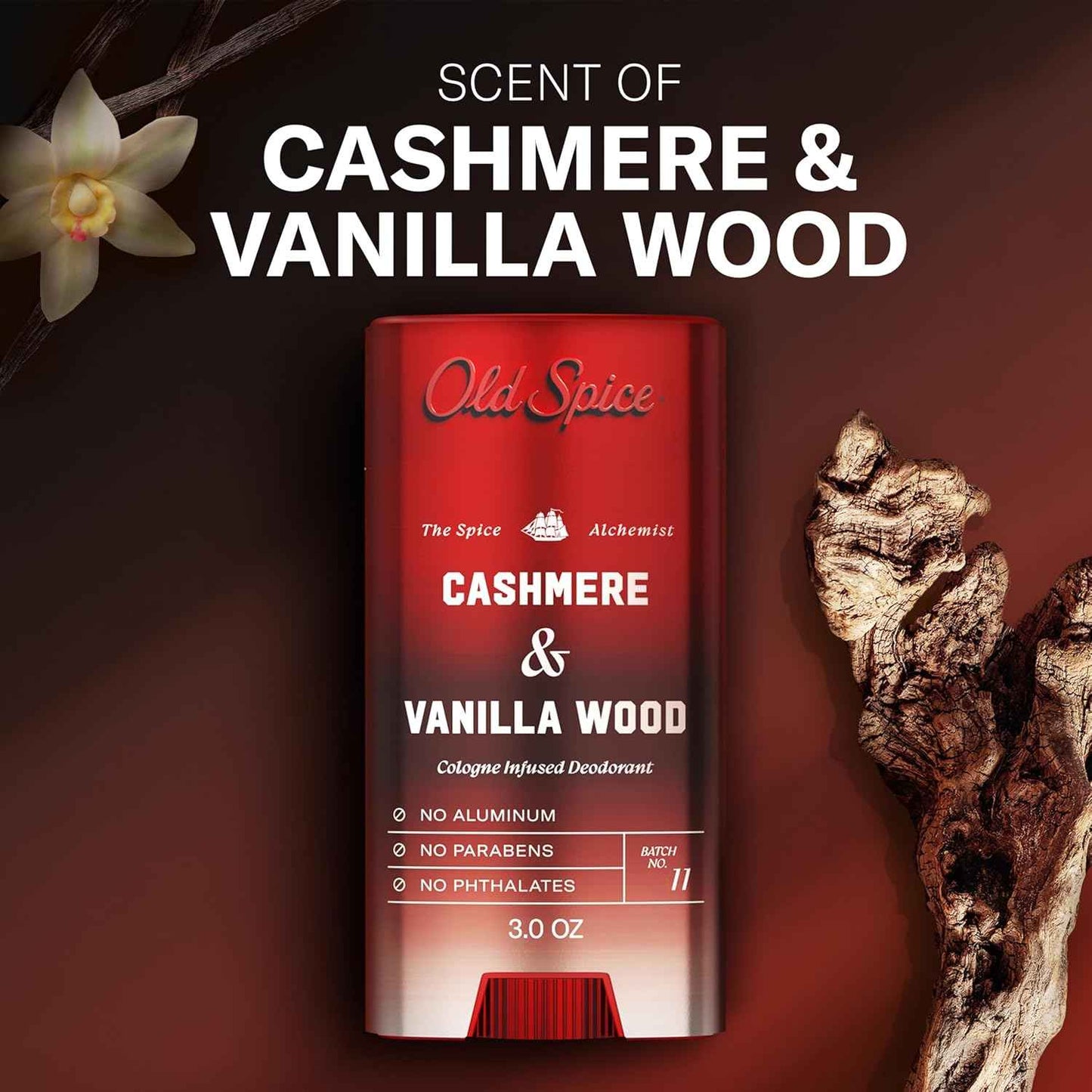Old Spice Aluminum Free Deodorant for Men, The Spice Alchemist Collection, 24/7 Cologne Infused Scent, No Trade Off Formula, Free of Parabens & Phthalates
