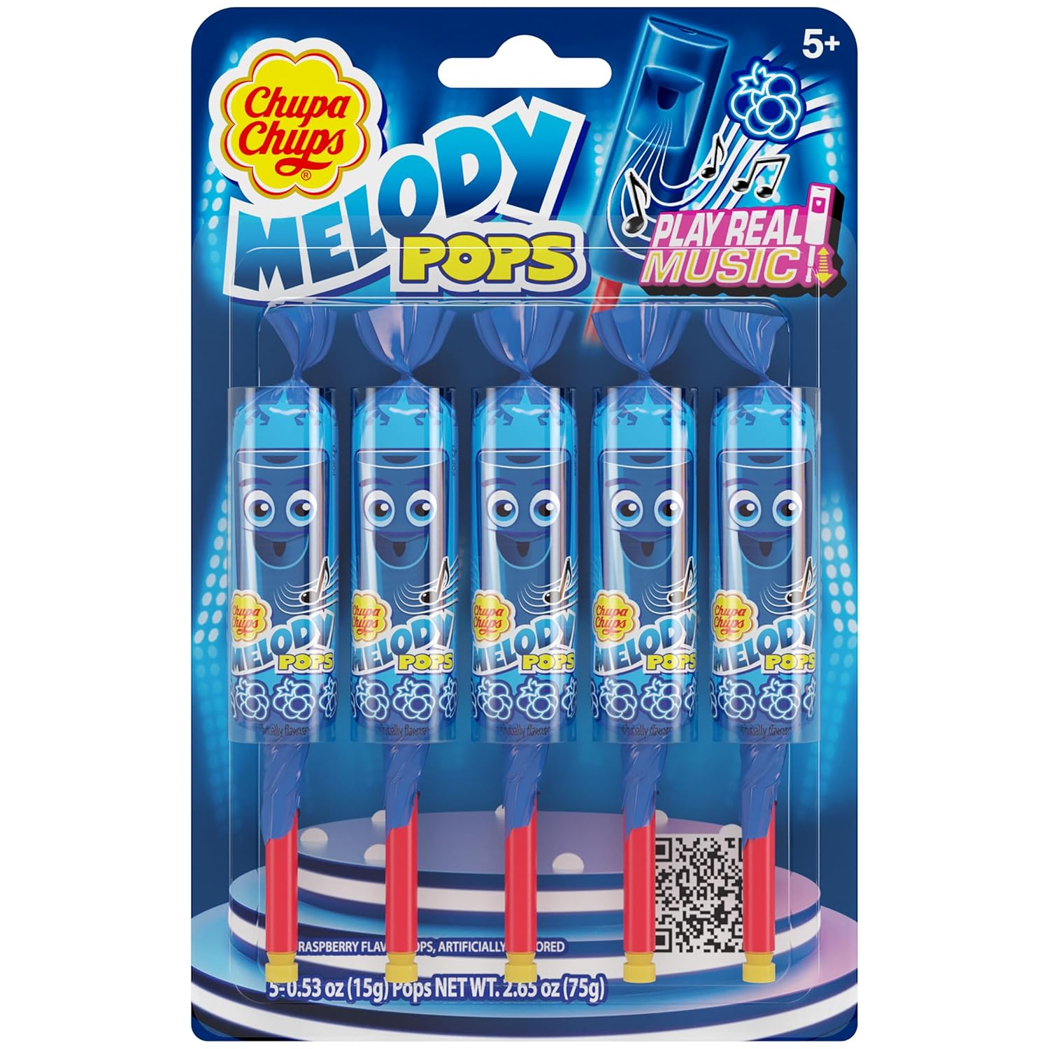 Chupa_Chups_Melody_Pop,_Halloween_Trick_or_Treat_Candy,_Blue_Raspberry_Flavor,_Whistle_Lollipops,_Individually_Wrapped_Candy_Suckers,_5_Count_Pack