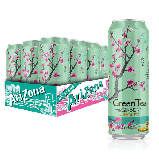 AriZona_Green_Tea_with_Ginseng_and_Honey/_Sweet_Tea/_Arnold_Palme_-_Big_Can,_22_Fl_Oz_(Pack_of_12)