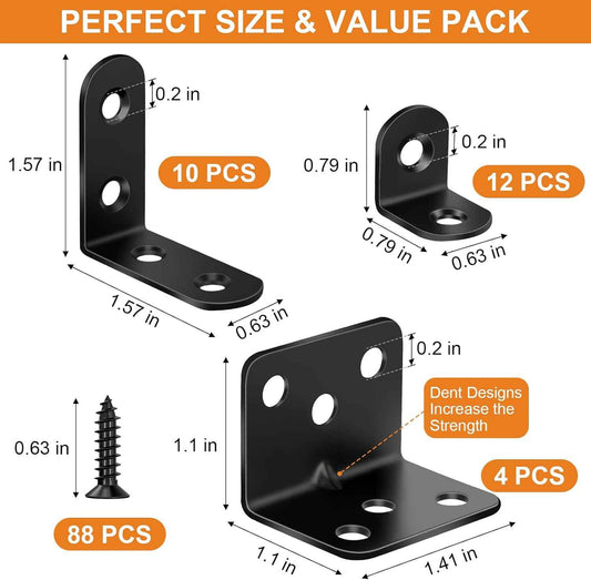 Workshop Pro L Bracket Kit for Home Office Desk Builds and Focused Study Corner Shelving