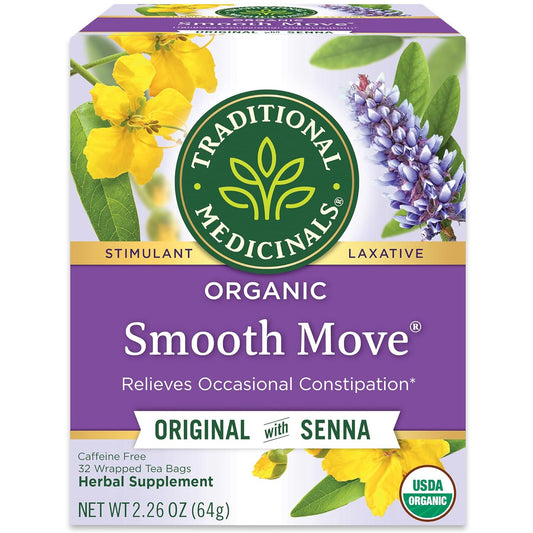 Traditional_Medicinals_Tea,_Organic_Smooth_Move_Senna,_32_Tea_Bags