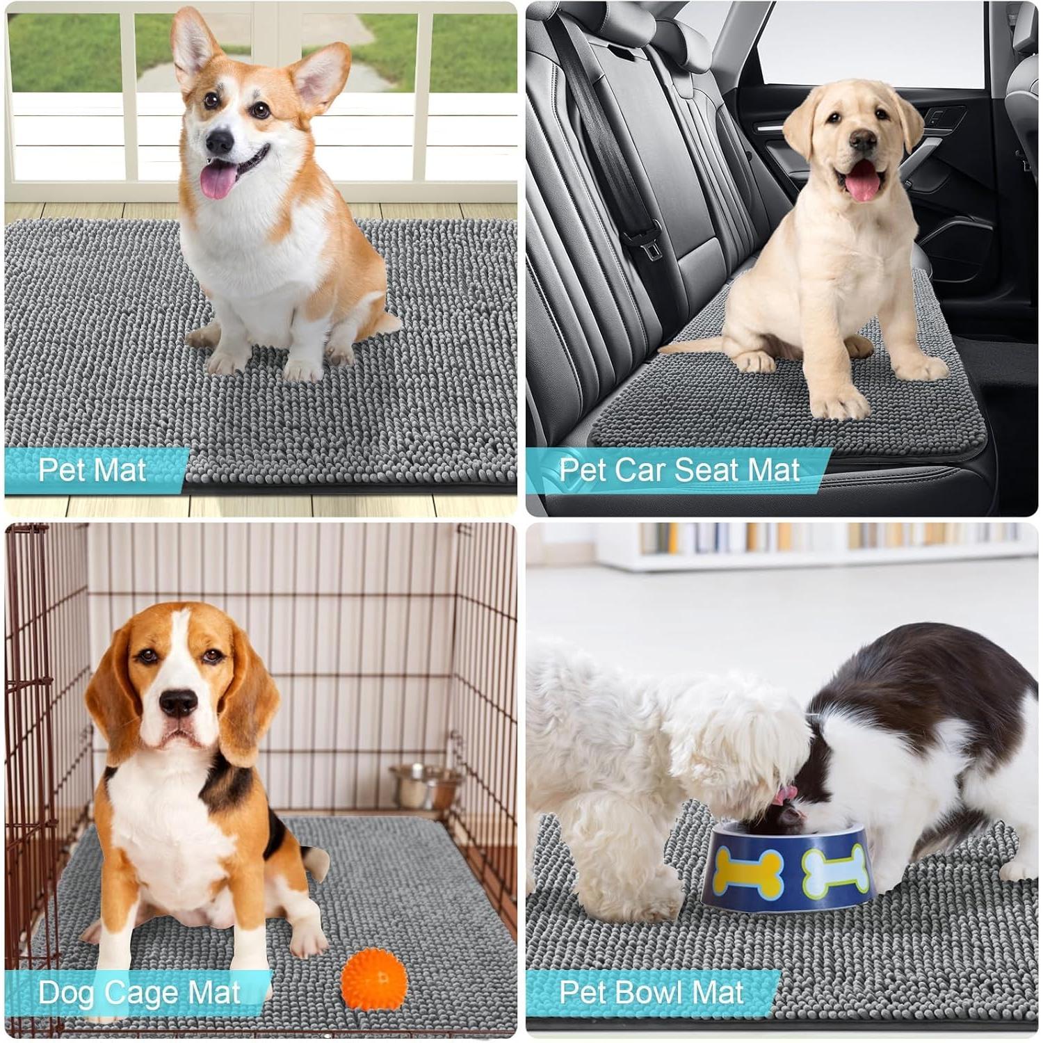 OLANLY_Dog_Door_Mat_for_Muddy_Paws,_Absorbent_&_Non-Slip,_Quick_Dry_Chenille,_Washable_Mud_Mat_for_Dogs,_Indoor_Entry_Floor_Mat