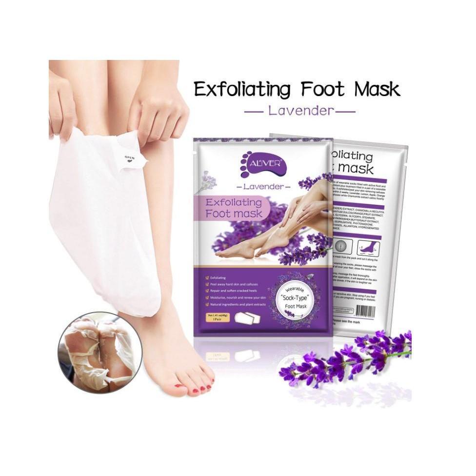 ALIVER_Foot_Peel_Mask_3_Pack,_Exfoliator_Peel_Off_Calluses_Dead_Skin_Callus_Remover,_Baby_Soft_Smooth_Touch_Feet-Men_Women_(Lavender)_Exfoliant_Foot_Mask_Moisturizer_Nail_Organic