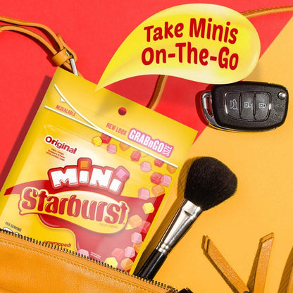 STARBURST_Original_Minis_Fruit_Chews_Candy,_8-Ounce_Grab_N_Go_Size_Resealable_Bag_(Pack_of_8)
