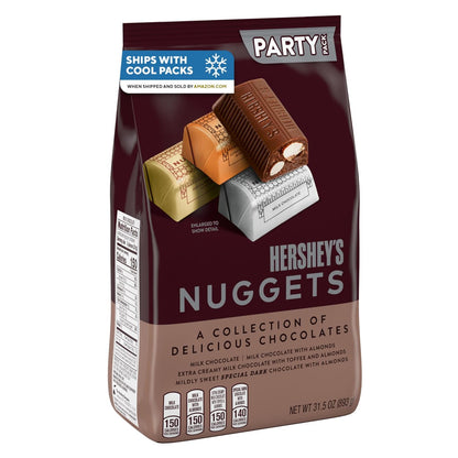 HERSHEY'S_NUGGETS_Assorted_Chocolate_Candy_Party_Pack,_31.5_oz_Snack_Bonbon_Sweet_Flavor