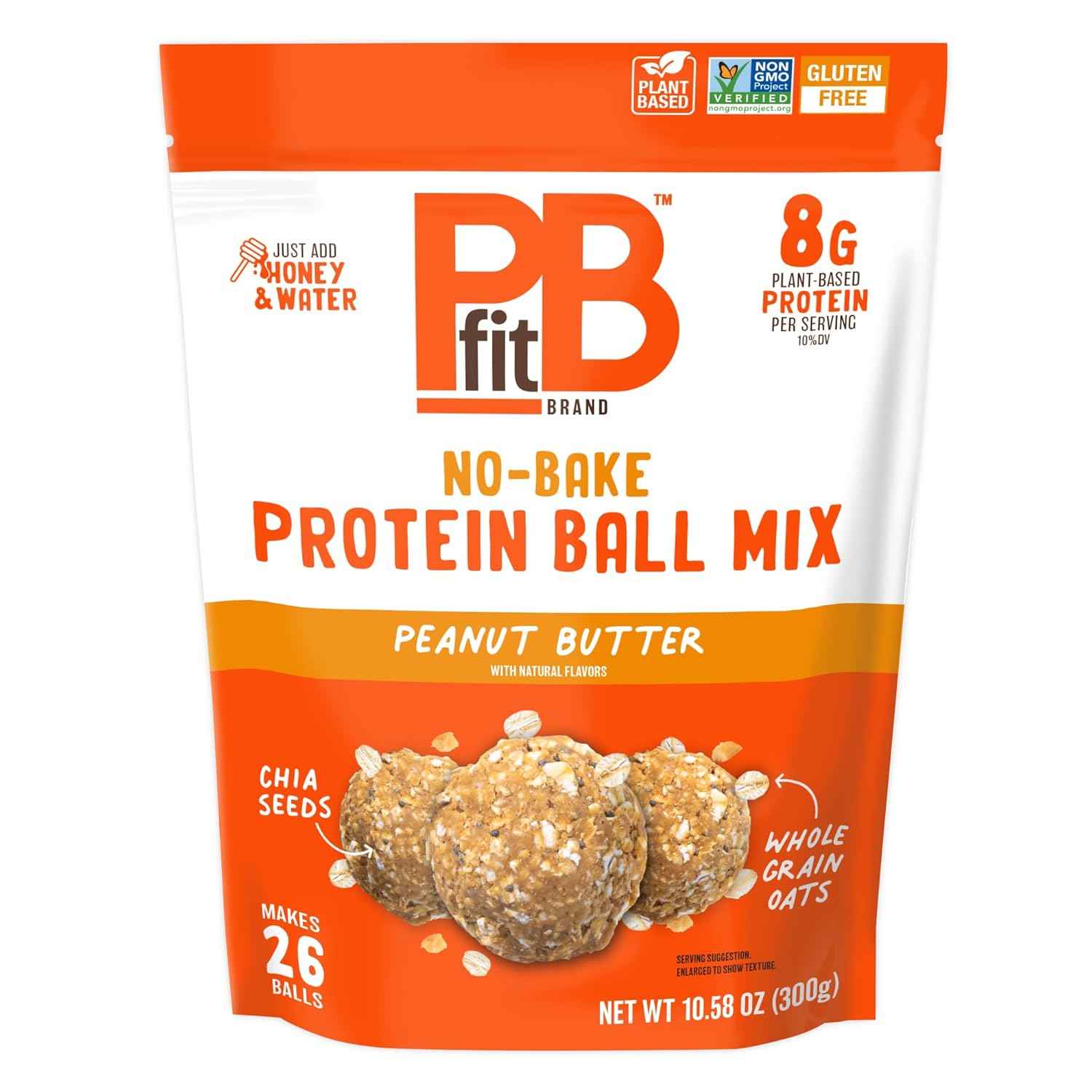 PBfit No Bake Peanut Butter Protein Ball Mix – Long-Lasting Dry Mix for Road Trips, Camping, and Travel Fuel