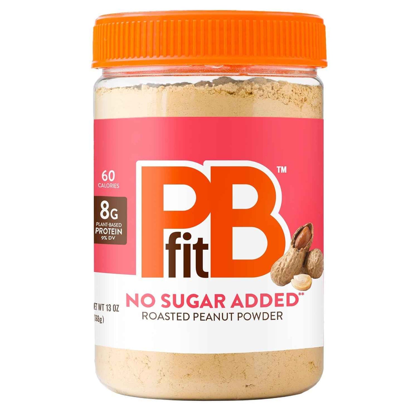 PBfit No Sugar Added Peanut Butter Powder for Home Office Fuel, Quick Protein Shake for Workdays