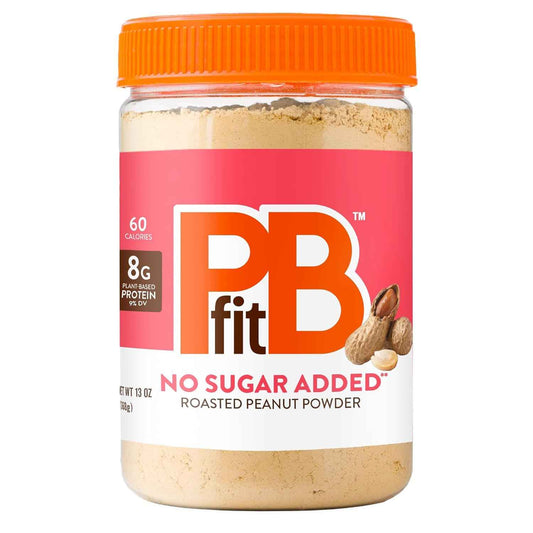 PBfit No Sugar Added Peanut Butter Powder for Home Office Fuel, Quick Protein Shake for Workdays