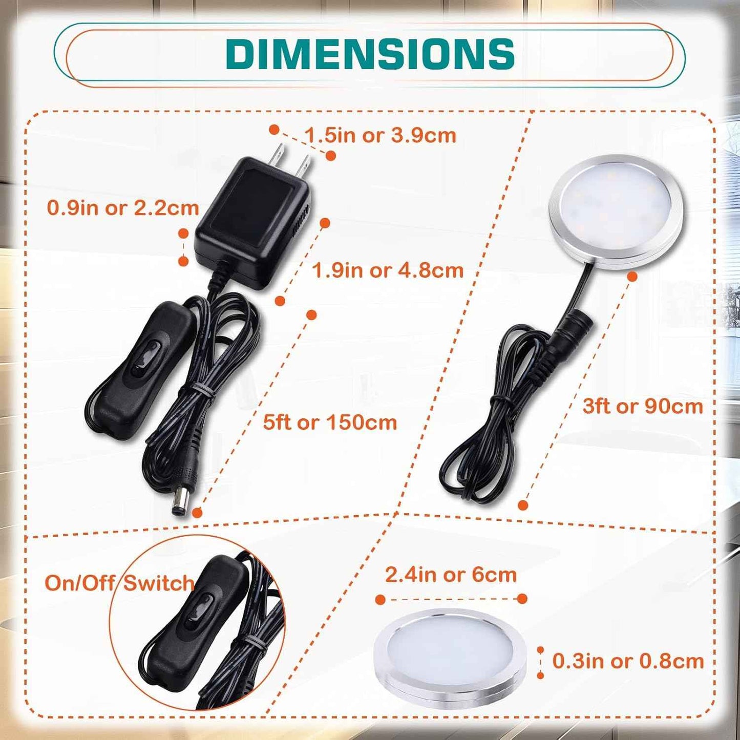 Brilliant Evolution LED Puck Light – Clean-Lined Under-Cabinet Lighting for Intentional Kitchens, 2-Pack