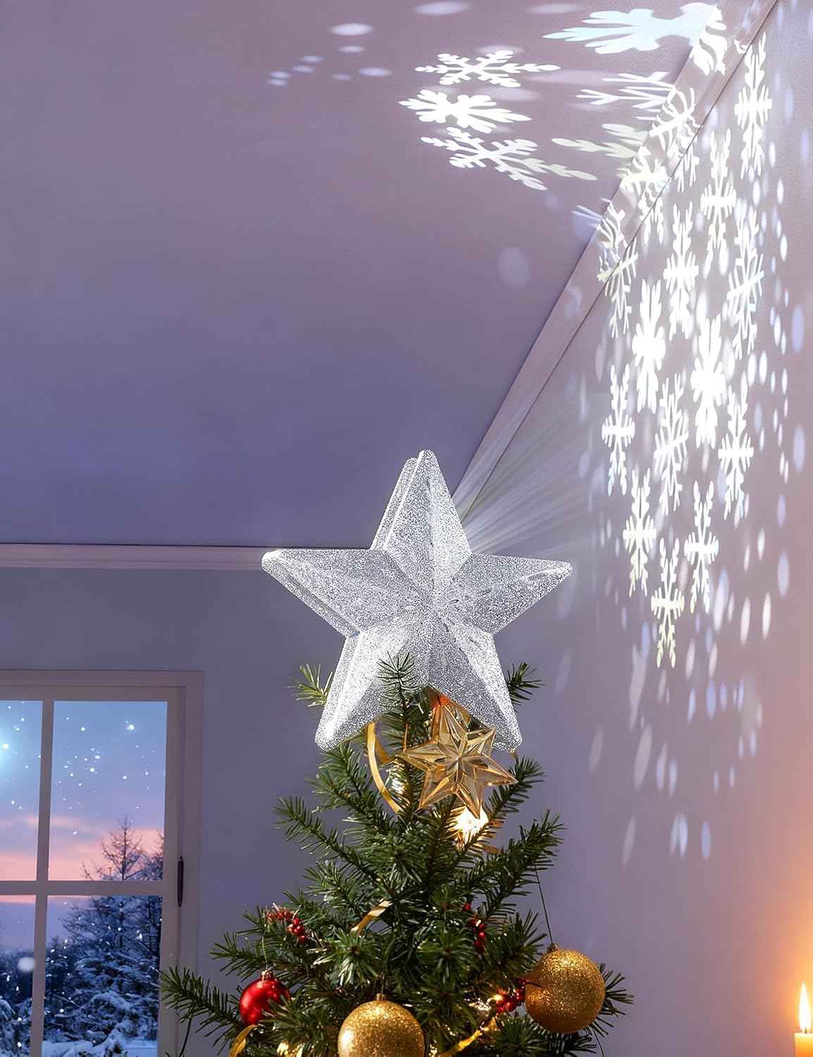 DG-Direct 3D Sparkling Star Tree Topper in Premium Box – Thoughtful Hostess, Housewarming & Office Gift Exchange Pick