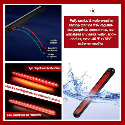 Frienda 10 Inch LED Trailer Light Kit – Thoughtful Gift for Boat Owners Upgrading Their Trailer