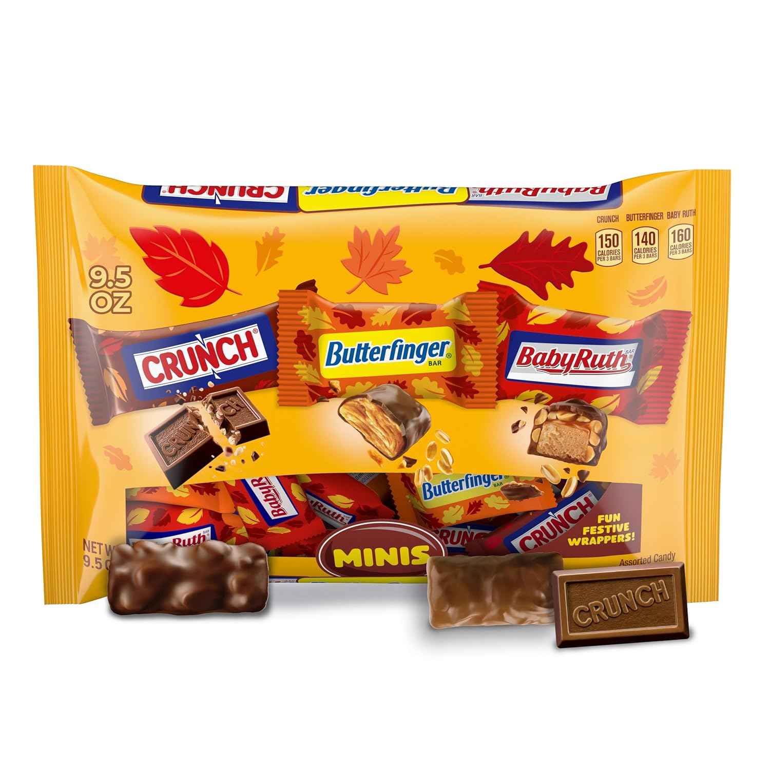 Butterfinger, CRUNCH and Baby Ruth Minis Individually Wrapped Variety – Lunch Box Treats and Backpack Snacks for School Age Kids