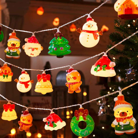 LOLStar Christmas String Lights – Cozy Living Room and Mantel Decor, 9.8FT 20 LED Battery Fairy Lights with Warm White Glow