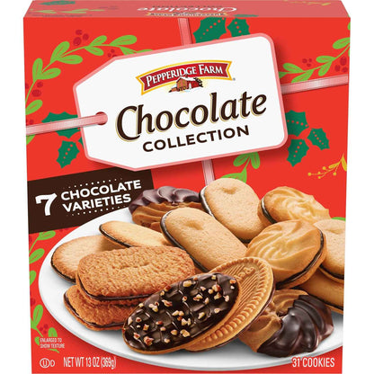 Pepperidge Farm Premium Cookies, 9 Hand-Crafted Variety Collection in 13.25 oz Gift-Ready Box - Elevated Entertaining Dessert