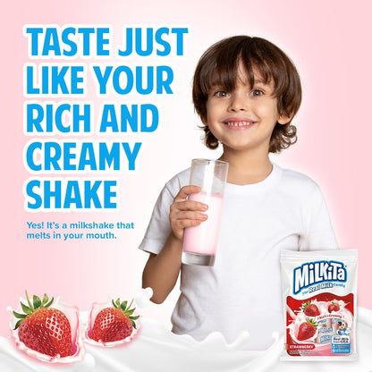 9 flavor variants including strawberry, honeydew, banana, cappuccino, chocolate, vanilla, neapolitan mix, tropical mix, and juicy