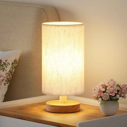 Fenmzee Bedside Lamp for Birthday Gifting - 9-Inch Decor Lamp with Decorative Pattern Shades for Her and New Apartment