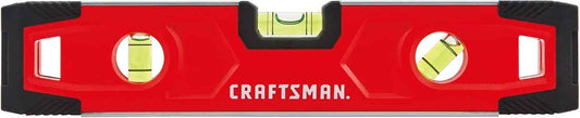 CRAFTSMAN 9 in. Magnetic Torpedo Level – All-Weather Hand Tool for Exterior Construction and Patio Builds