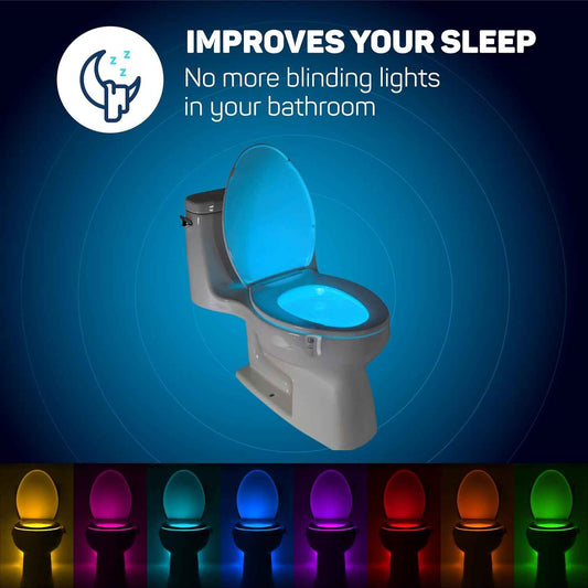 ToiLight Toilet Bowl Night Light – Potty Training Glow Light for Kids Bathroom with Fun Color Rotation