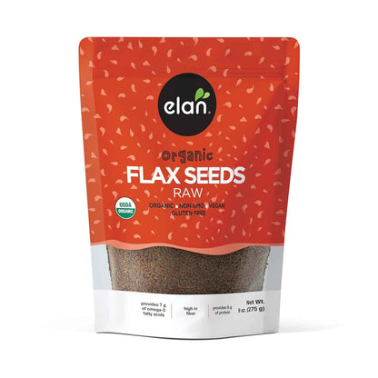 Elan Organic Whole Flaxseed, 9 oz Twin Pack – Clean-Label Seeds for Intentional, Less-Is-More Kitchens