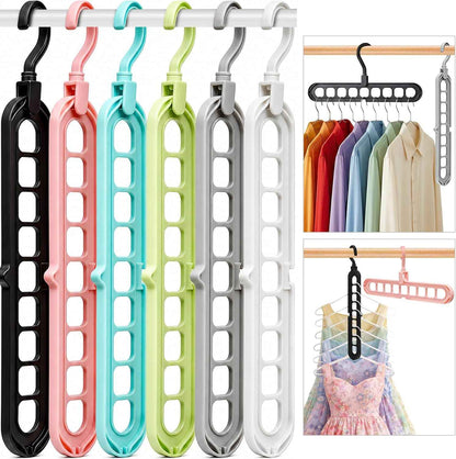 Aurora Living Child-Safe Closet Hangers – Durable Plastic Organizers for Playrooms, Nurseries, and Growing Kids
