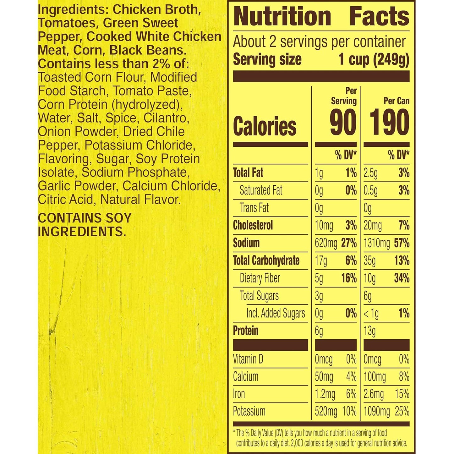 90 calories per serving for calorie-controlled diets