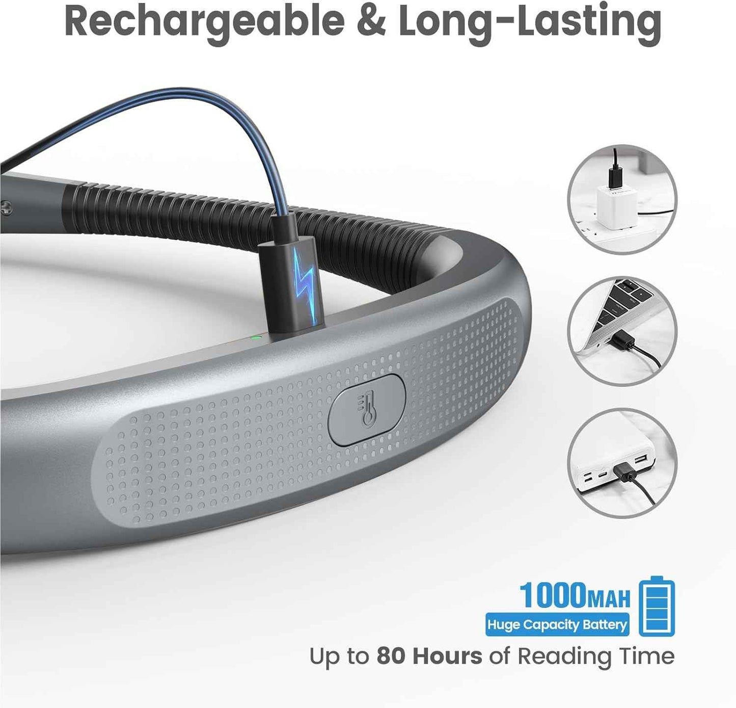 Glocusent Bendable Neck Light for Focused Home Office Work – Dual-Arm LED for Detail-Oriented Tasks