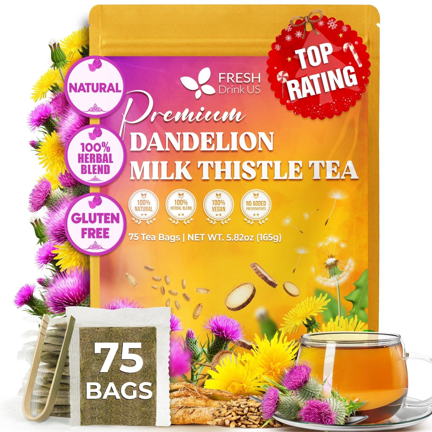 Dandelion - 75 Tea Bags