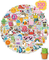 300 PCS Halloween Pumpkin Stickers, Vinyl Waterproof Stickers for Water Bottles Laptop Skateboard Computer, Halloween Party Favors Gifts Funny for Kids Teens Adults